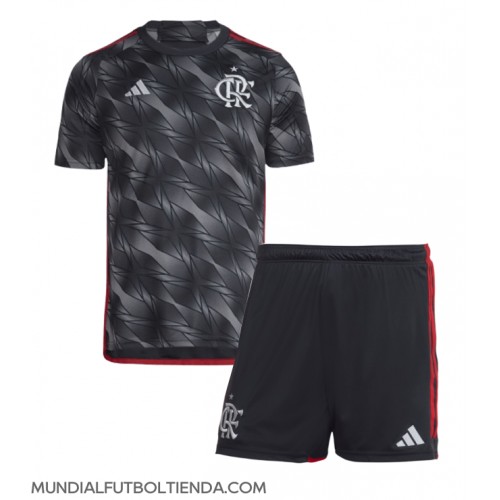 Camiseta Flamengo Tercera Equipación Replica 2024-25 para niños mangas cortas (+ Pantalones cortos)